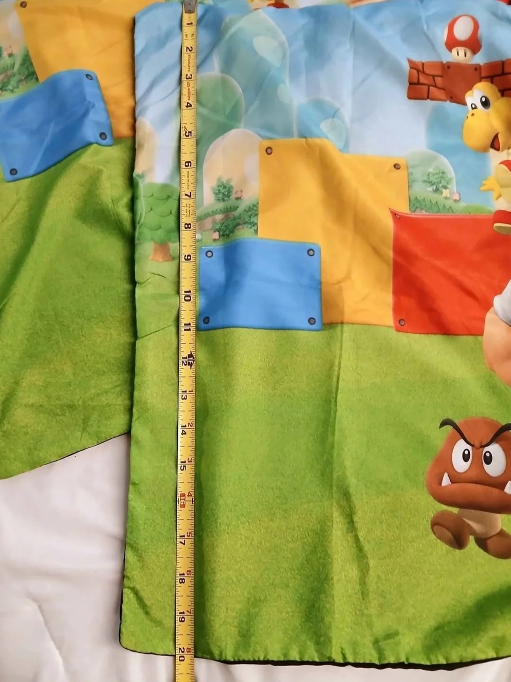 2 Nintendo Super Mario Body Pillowcases & Mario Cart Twin Size Comfort